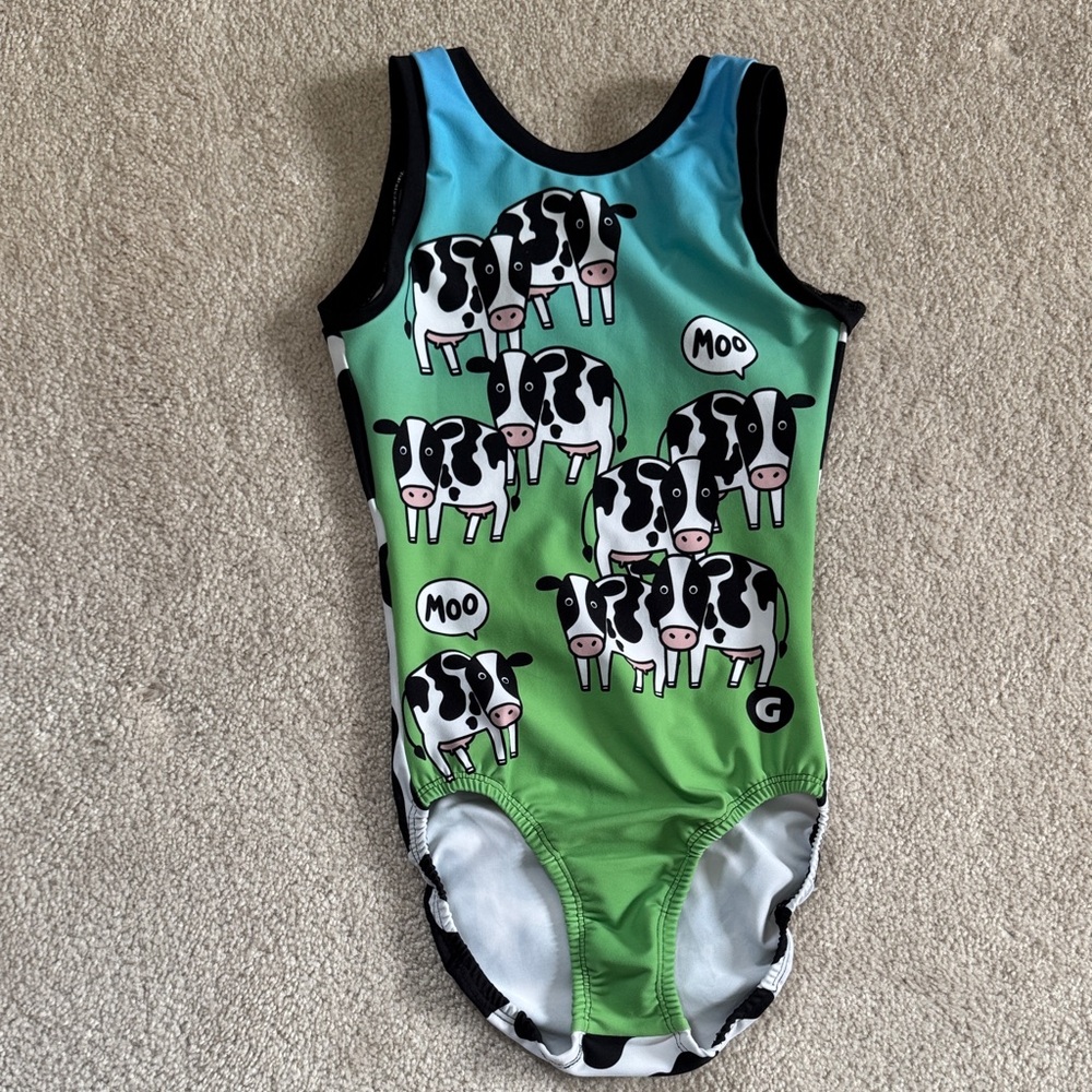 Gymgear Cow gymnastics leotard